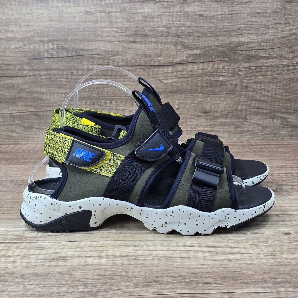 Nike Canyon Sandals Men's Sz 8 Women's 9.5 Sz Cargo Khaki Black Shoes CW9704-301